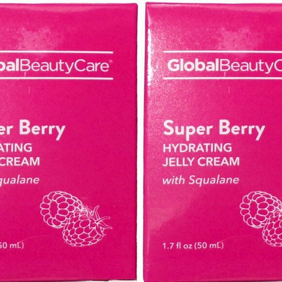 Global Beauty Care Super Berry Hydrating Jelly Cream with Squalane 1.7 Fl Set - Picture 1 of 4